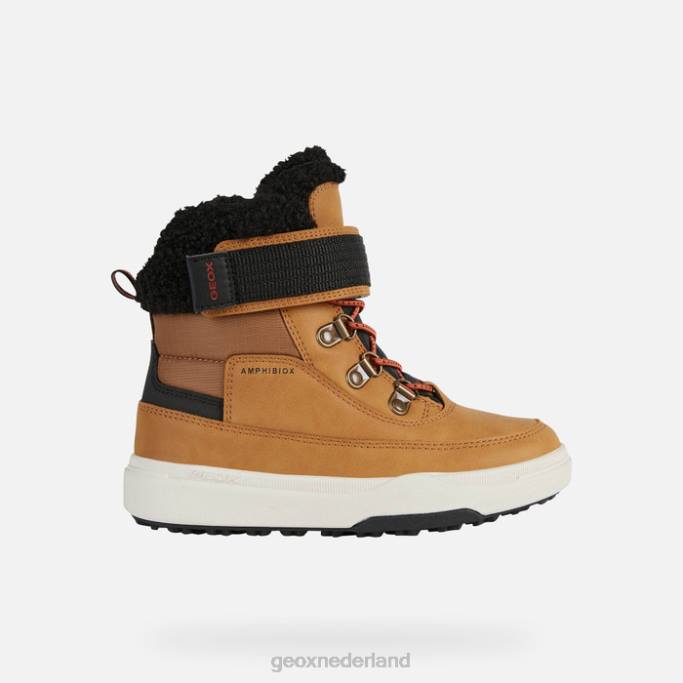 Geox bunshee pg abx junior 282Z1113 donkergeel/zwart