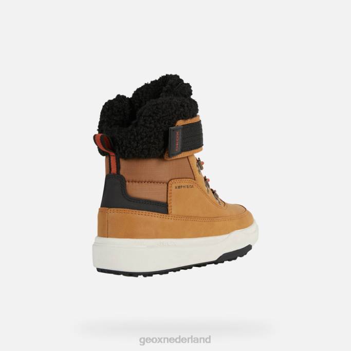 Geox bunshee pg abx junior 282Z1113 donkergeel/zwart