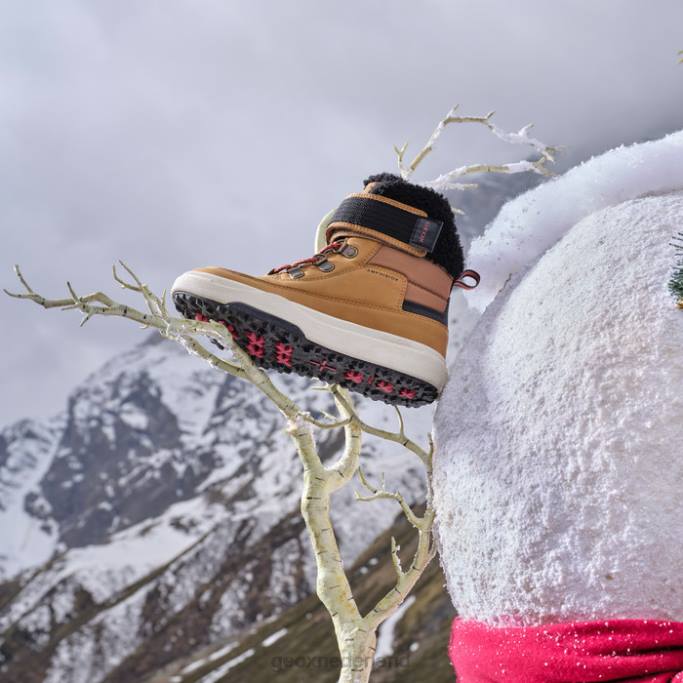 Geox bunshee pg abx junior 282Z1113 donkergeel/zwart