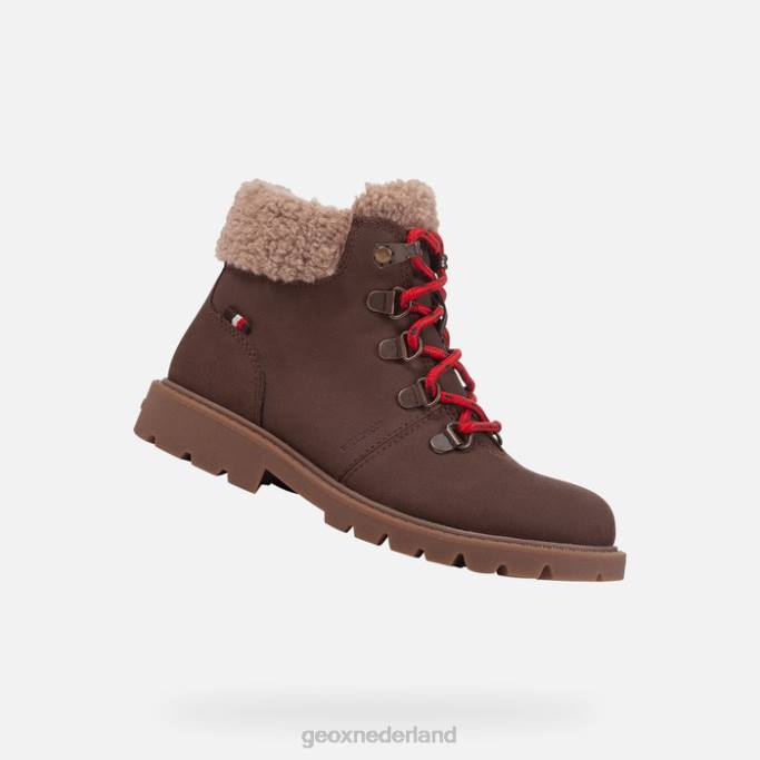 Geox shaylax junior 282Z1063 koffie/donkerbeige