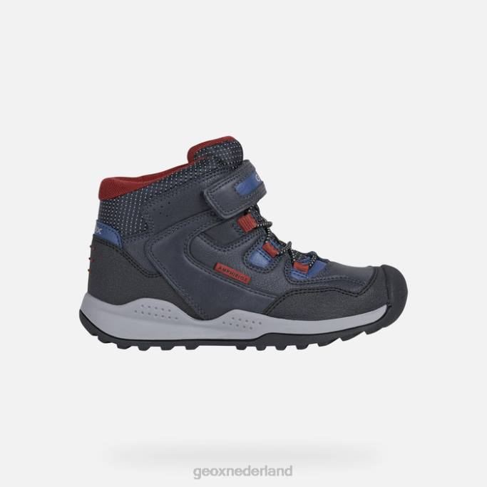 Geox teram abx jongen 282Z4 marine/donkerrood