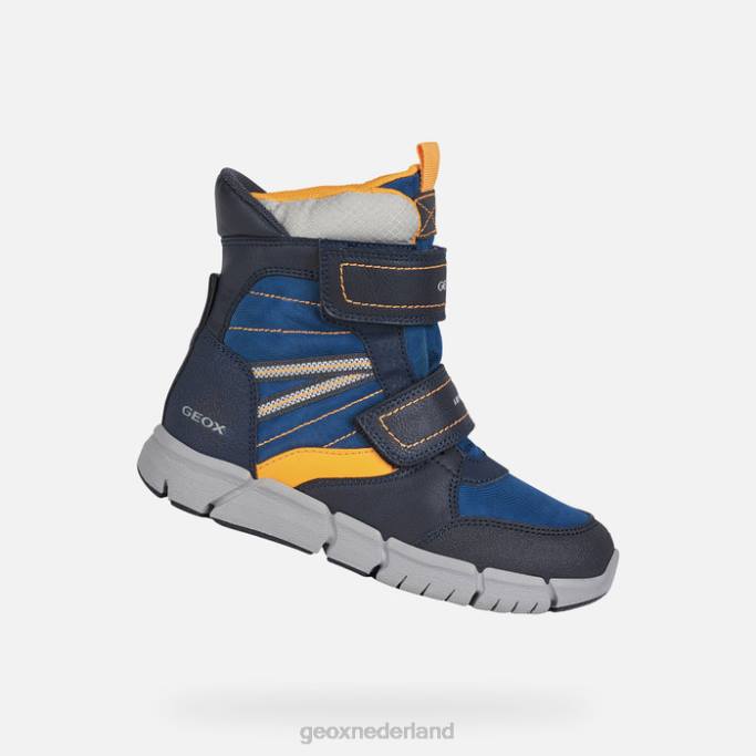 Geox flexyper abx jongen 282Z1390 marine/oranje