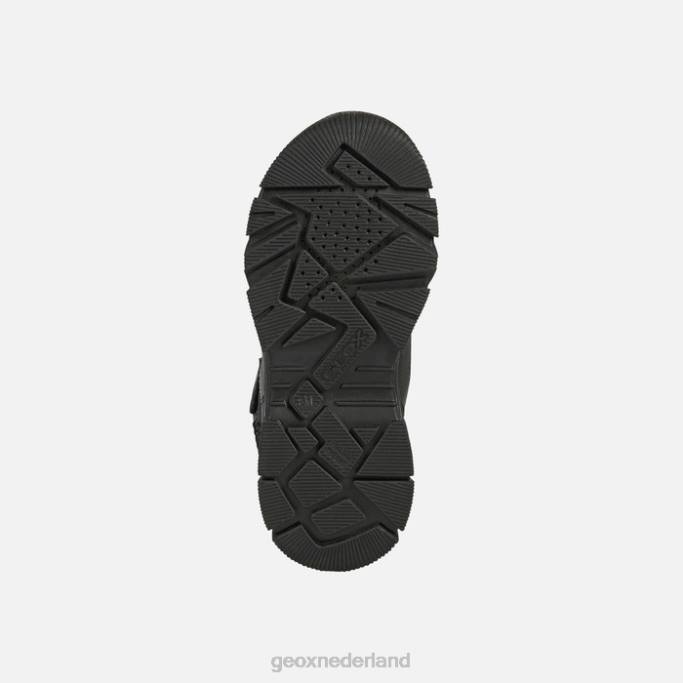 Geox negatieve abx jongen 282Z1420 zwart/donkergeel