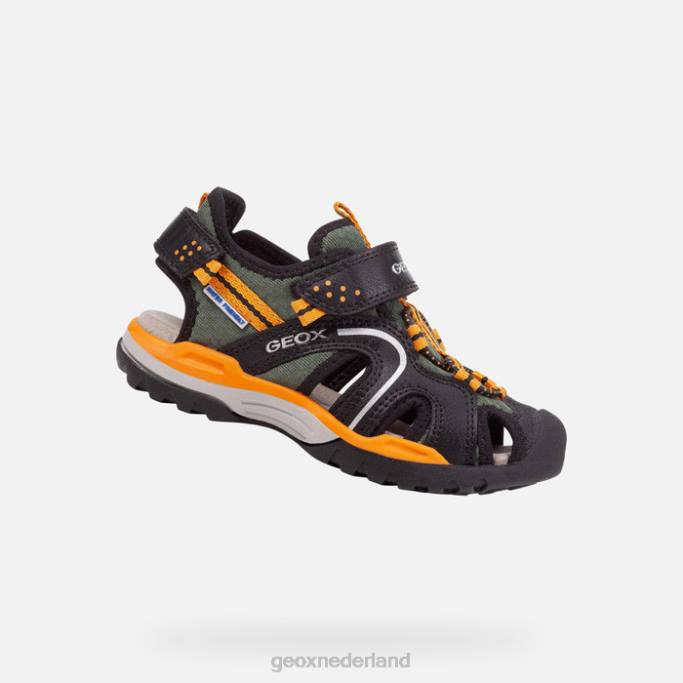 Geox Borealis jongen 282Z1277 zwart/oranje