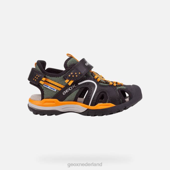Geox Borealis jongen 282Z1277 zwart/oranje