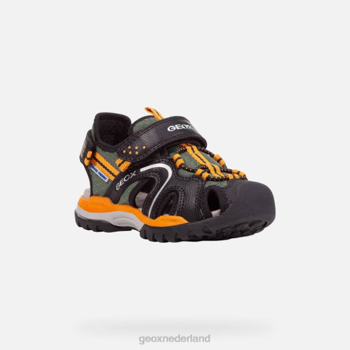 Geox Borealis jongen 282Z1277 zwart/oranje
