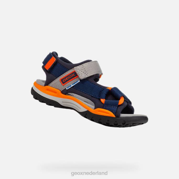 Geox Borealis jongen 282Z1315 marine/oranje