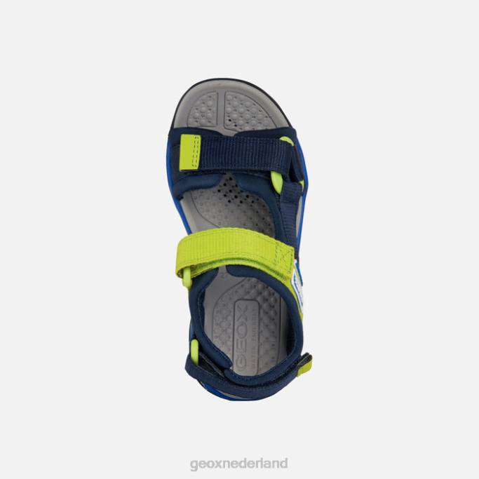 Geox Borealis jongen 282Z1317 marine/limoengroen