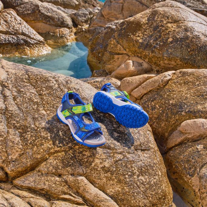 Geox Borealis jongen 282Z1957 marine/limoen