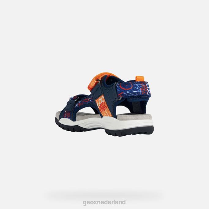 Geox Borealis jongen 282Z1958 marine/oranje