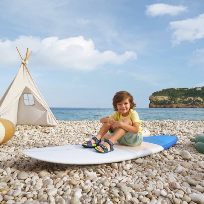 Geox sandaal fusbetto junior 282Z1054 marine/limoen