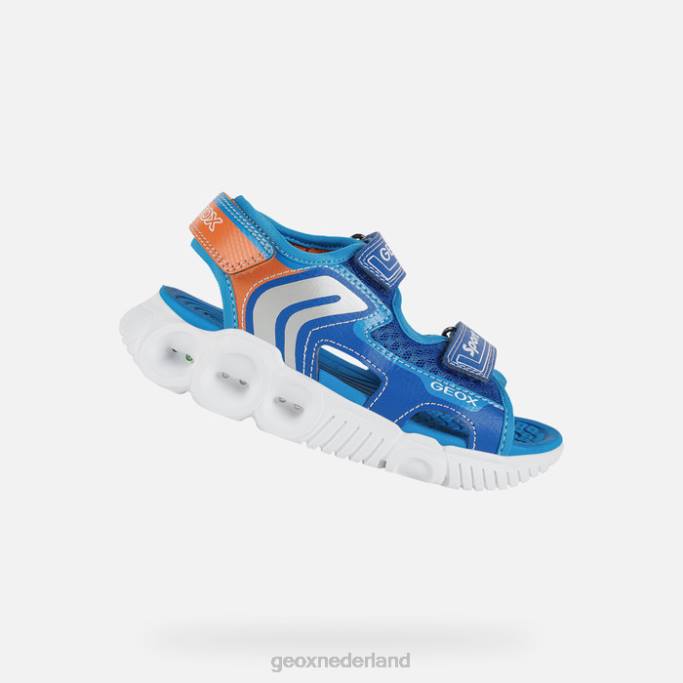 Geox sandaal jongen 282Z1320 koninklijk/oranje