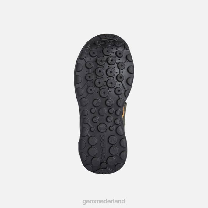 Geox vaniet jongen 282Z1313 militair/oranje