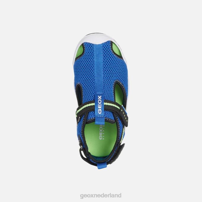 Geox waadvogel junior 282Z1348 koningsblauw/fluogroen