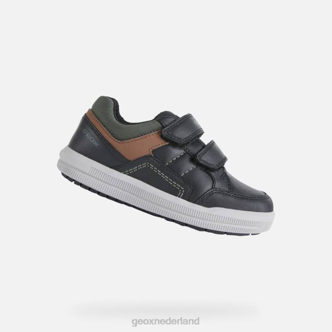 Geox arzach jongen 282Z1972 zwart/roest
