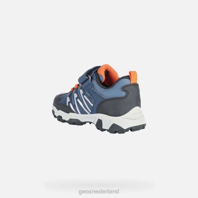 Geox magnetar abx junior 282Z1051 marine/oranje