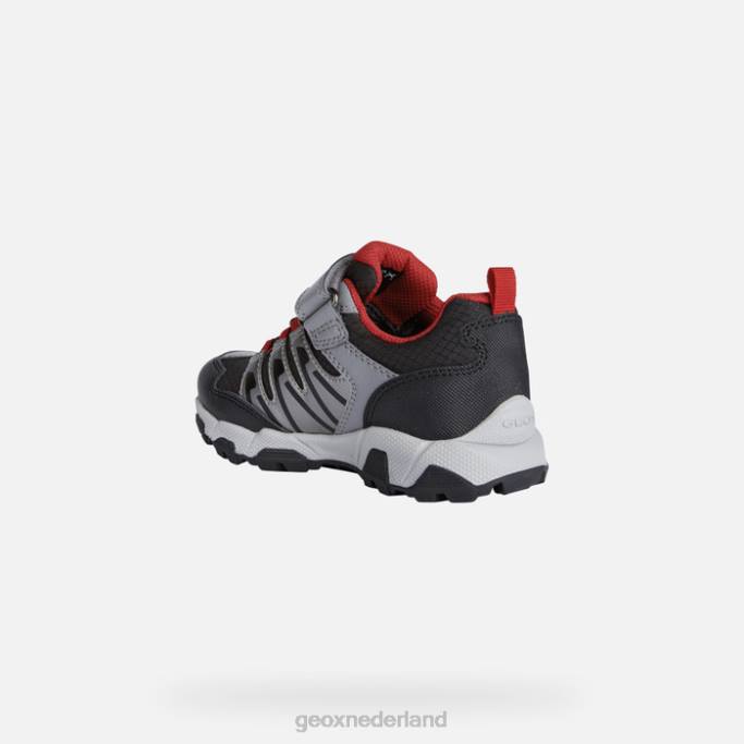 Geox magnetar jongen 282Z1364 zwart rood