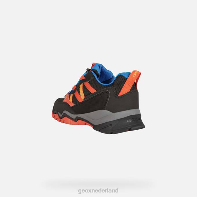 Geox montrack abx jongen 282Z1354 zwart/oranje