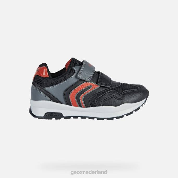 Geox pavel jongen 282Z1285 zwart rood