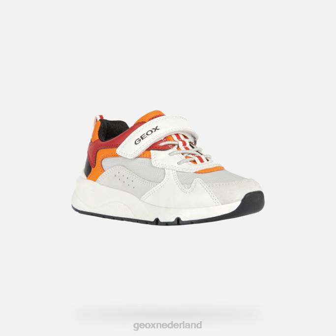 Geox rooner jongen 282Z1976 wit rood
