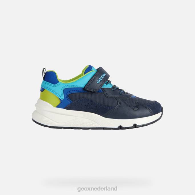 Geox rooner jongen 282Z1977 marine/limoen