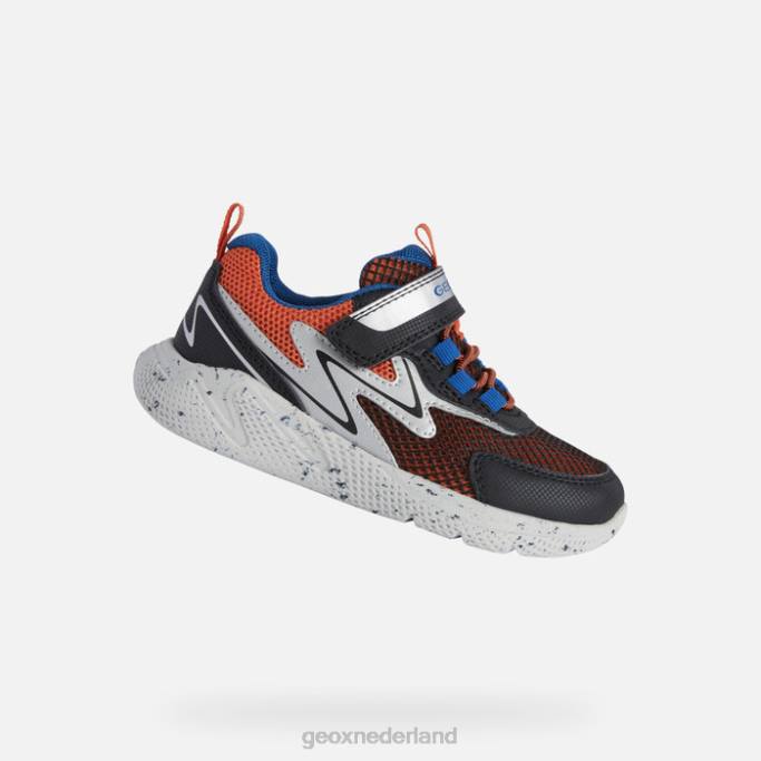 Geox sprintje jongen 282Z1289 oranje/zwart