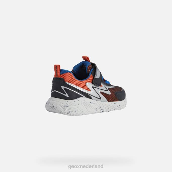 Geox sprintje jongen 282Z1289 oranje/zwart