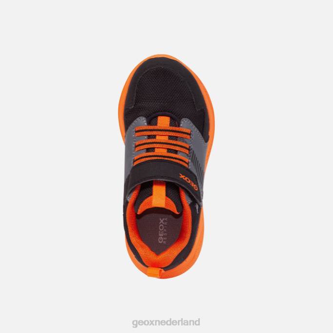 Geox sprintje jongen 282Z1310 zwart/oranje