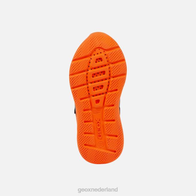 Geox sprintje jongen 282Z1310 zwart/oranje