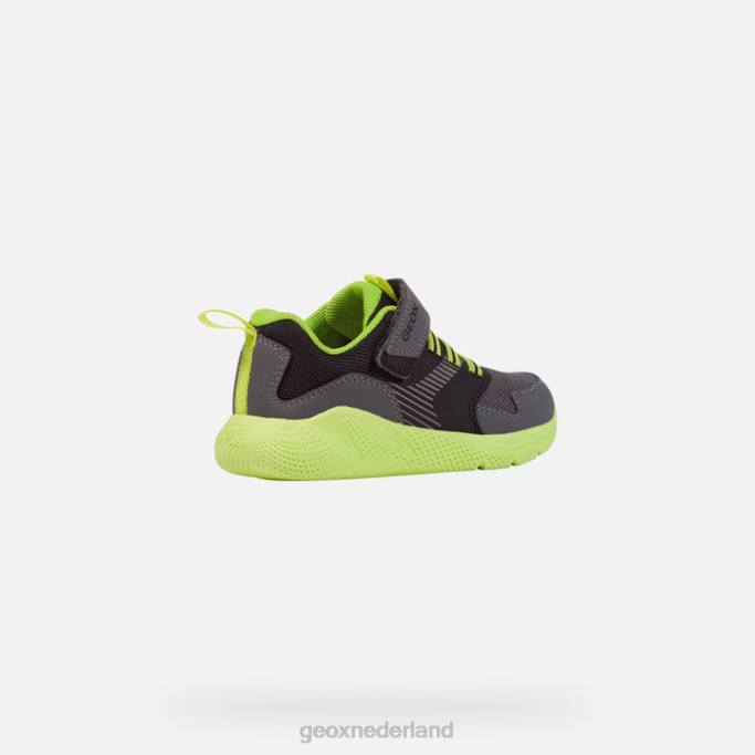 Geox sprintje jongen 282Z1311 donkergrijs/limoen