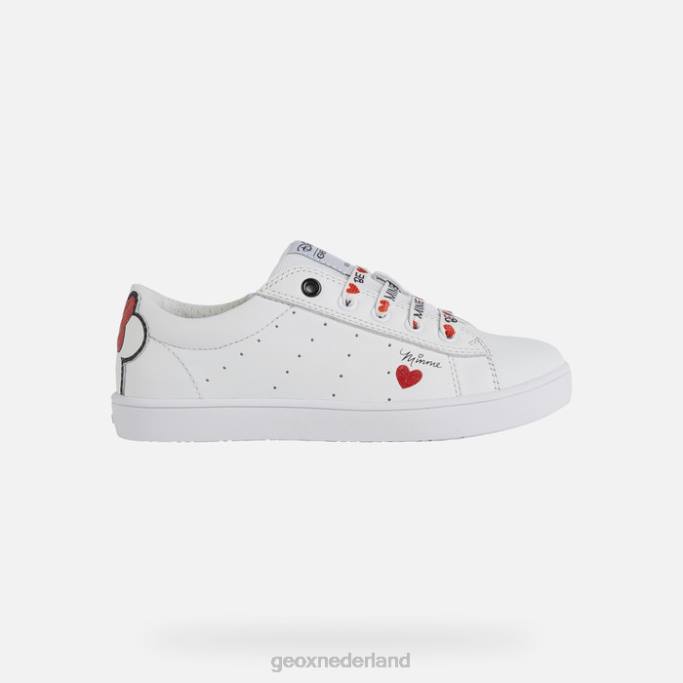 Geox Kath meisje 282Z1233 wit rood