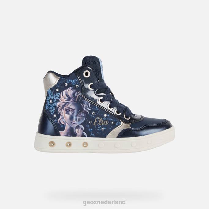 Geox skylin-meisje 282Z1187 donker marineblauw/platina