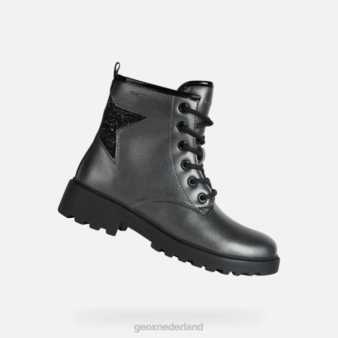 Geox casey meisje 282Z1214 donkergrijs/zwart
