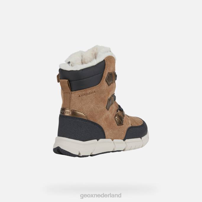 Geox flexyper abx meisje 282Z1092 whisky/zwart