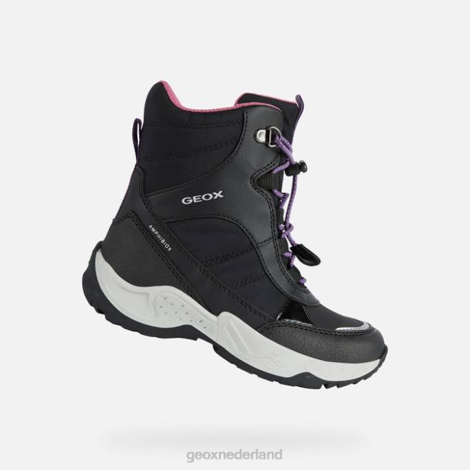Geox sentiero abx-meisje 282Z7 zwart/fuchsia