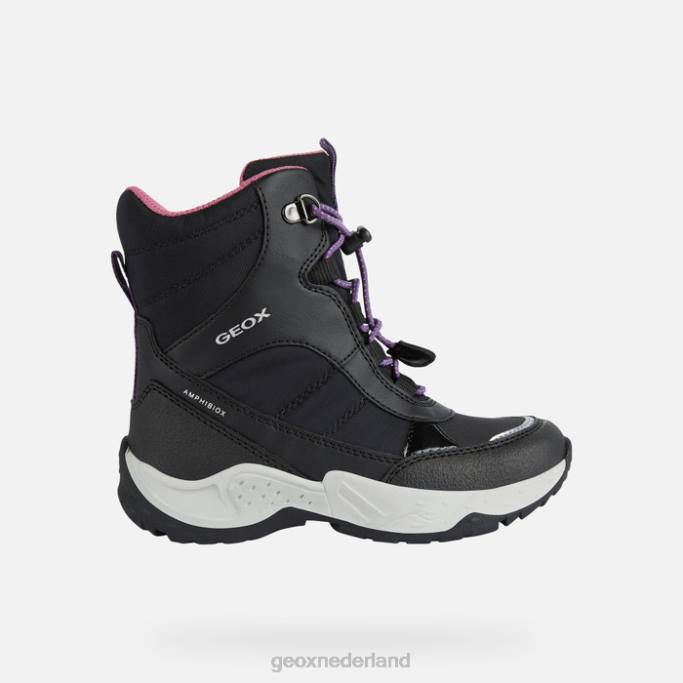 Geox sentiero abx-meisje 282Z7 zwart/fuchsia