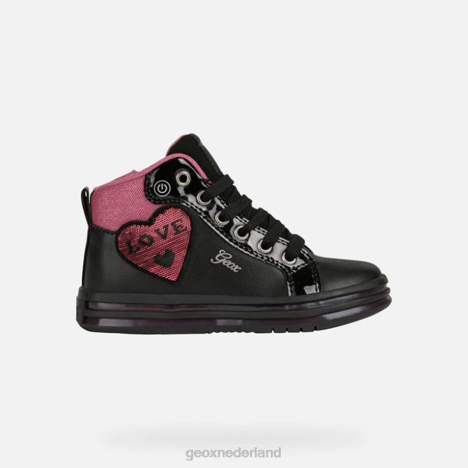 Geox panda meisje 282Z1239 zwart/fuchsia