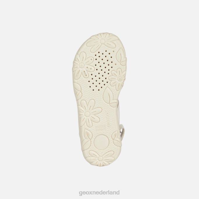 Geox sandaal Haïti meisje 282Z1880 wit rood