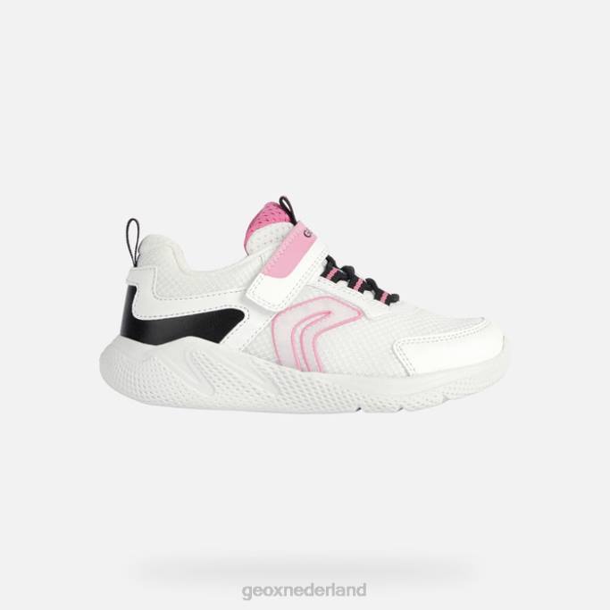 Geox sprint meisje 282Z1898 wit/fuchsia