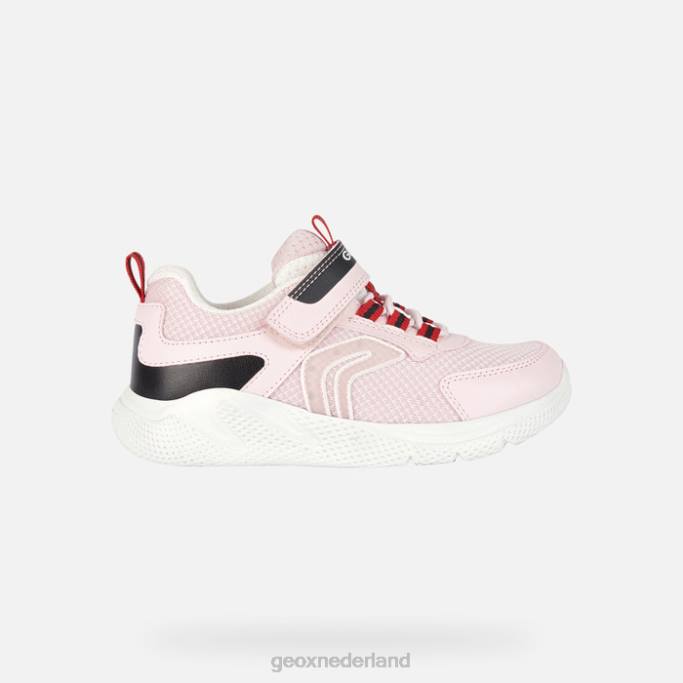 Geox sprint meisje 282Z1899 lichtroze/zwart