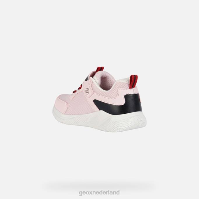 Geox sprint meisje 282Z1899 lichtroze/zwart