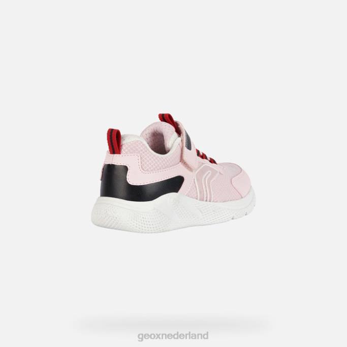 Geox sprint meisje 282Z1899 lichtroze/zwart