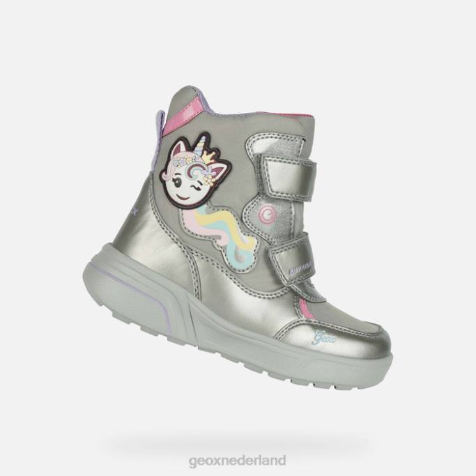 Geox sveggen abx meisje 282Z1186 donker zilver/fuchsia