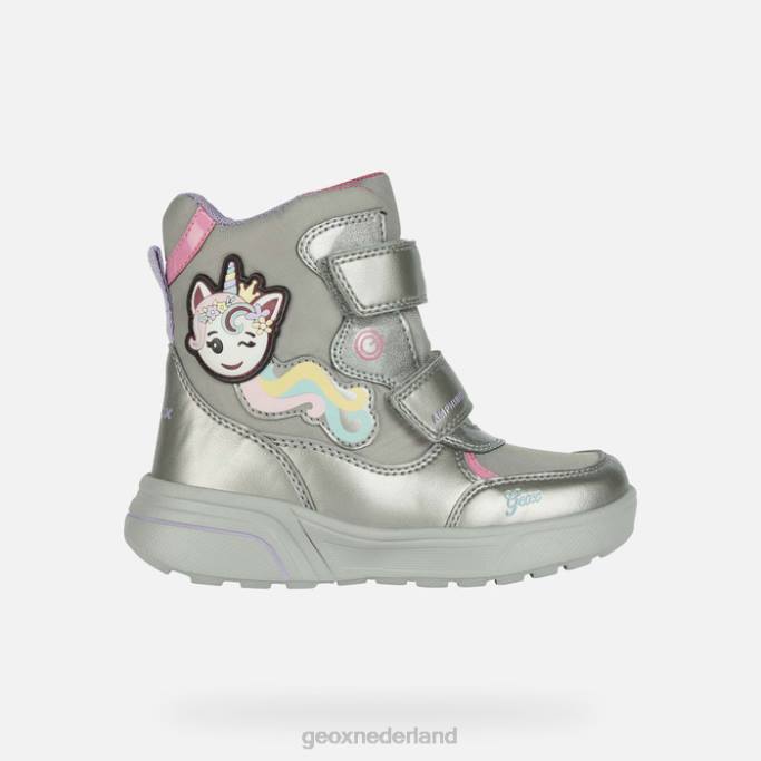 Geox sveggen abx meisje 282Z1186 donker zilver/fuchsia