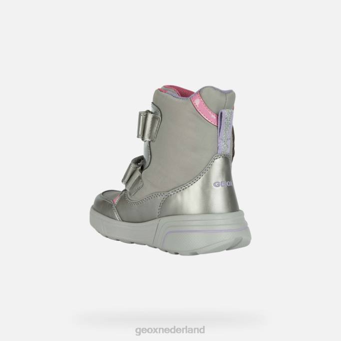 Geox sveggen abx meisje 282Z1186 donker zilver/fuchsia