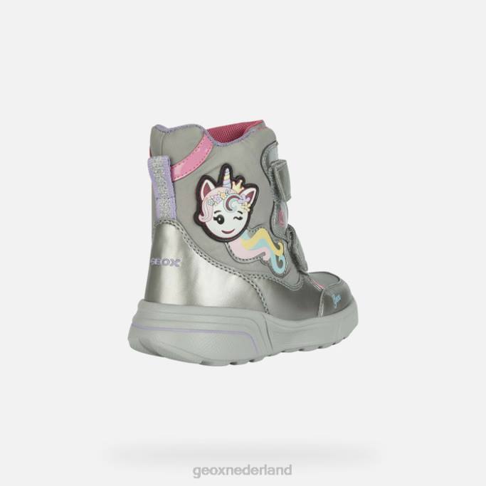 Geox sveggen abx meisje 282Z1186 donker zilver/fuchsia