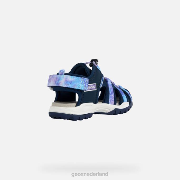 Geox Borealis meisje 282Z1011 marine/violet