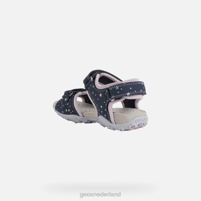 Geox Roxanne meisje 282Z1039 marine/roze