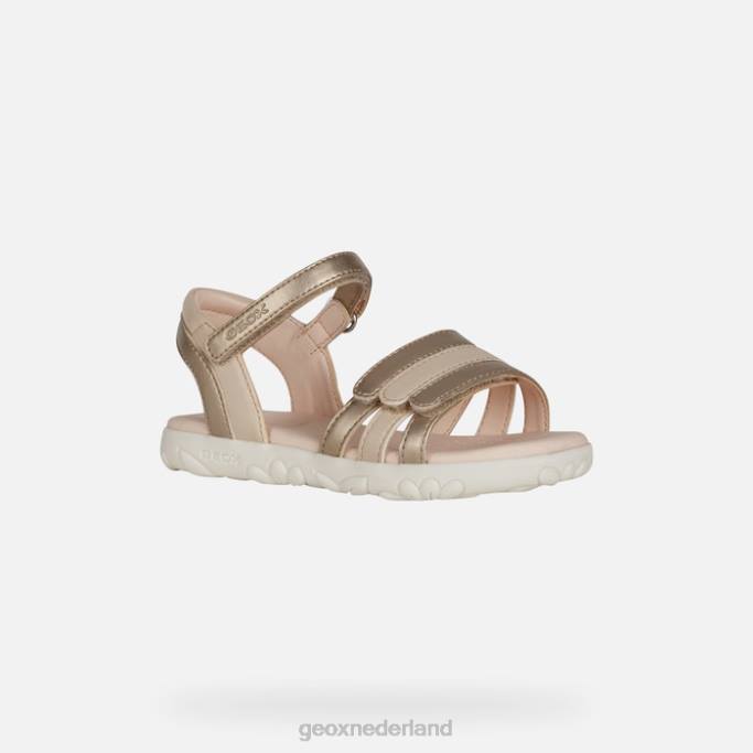 Geox sandaal Haïti meisje 282Z1025 platina