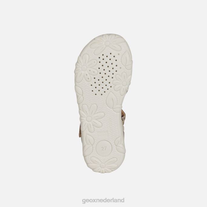 Geox sandaal Haïti meisje 282Z1025 platina